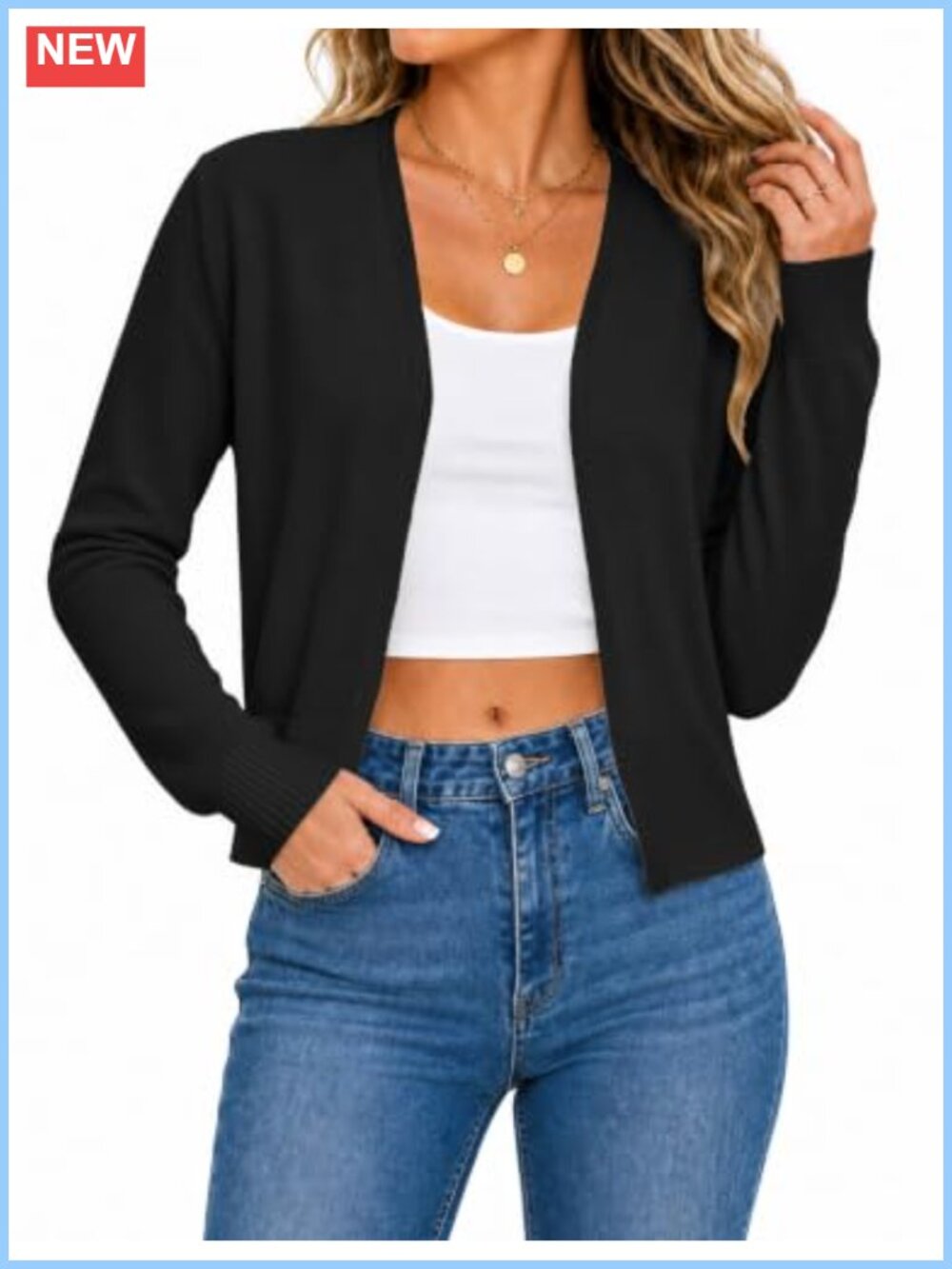 80% Viscose 20% Polyamide Women's Cropped Bolero Shrug Cardigan S-XL